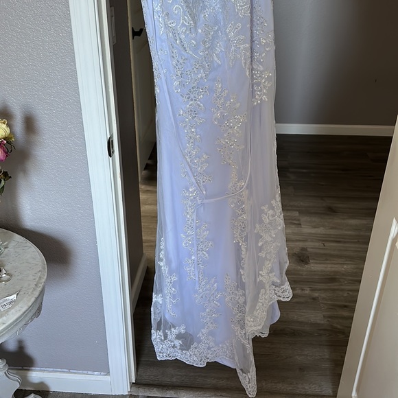 hebeos Sheath/Column V-neck Sleeveless
Sweep/Brush Train Dresses #P016033P03903 - Picture 7 of 10